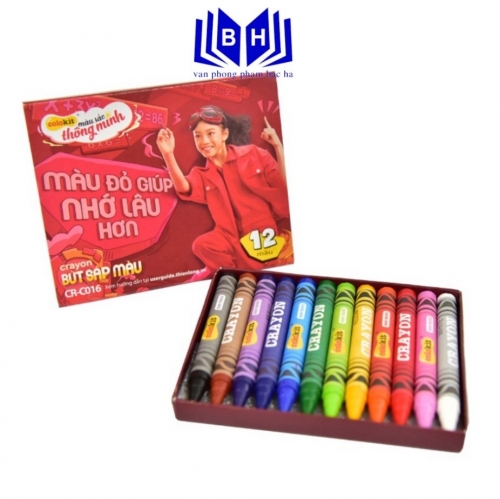 Bút Sáp Màu Thiên Long CR-C016 – Bộ 12 Màu Tươi Sáng, An Toàn Cho Bé Sáng Tạo Bút Sáp Màu Thiên Long CR-C016 – Bộ 12 Màu Tươi Sáng, An Toàn Cho Bé Sáng Tạo