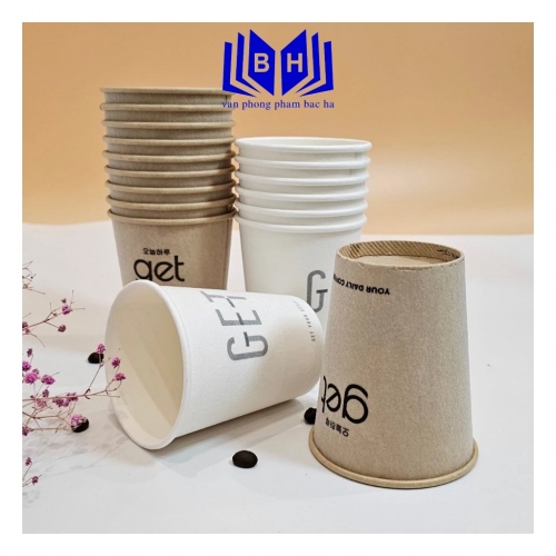 Cốc Giấy GET Xù 12oz Hàng Đẹp Nhập Khẩu Hàn Quốc 360ml – Giải Pháp Đựng Đồ Uống Tiện Lợi Và Chuyên Nghiệp