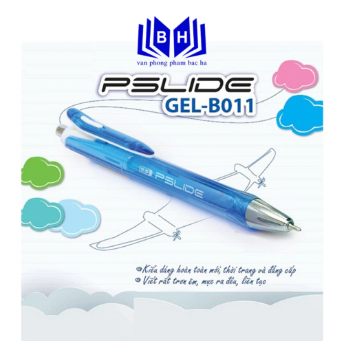 Bút Gel Thiên Long GEL-B011 (B011) Ngòi 0.5mm – Bút Butter Gel Viết Êm, Nét Thanh, Mực Đậm Màu