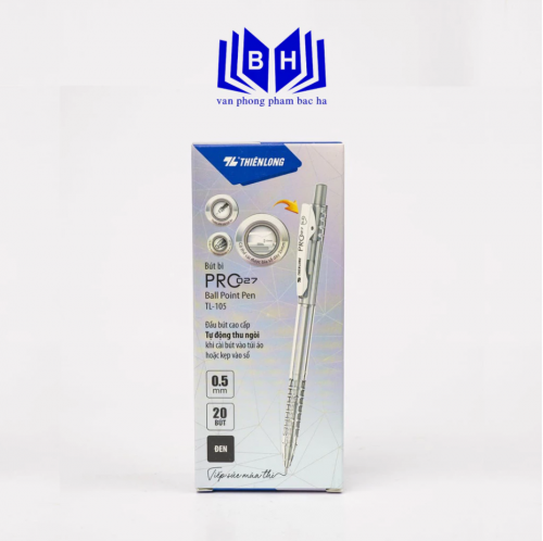 Bút Bi Thiên Long TL-105 Ngòi 0.5mm – Bút Bi Bấm Pastel PRO 027 Viết Êm, Mực Mượt, Nét Thanh Đẹp Bút Bi Thiên Long TL-105 Ngòi 0.5mm – Bút Bi Bấm Pastel PRO 027 Viết Êm, Mực Mượt, Nét Thanh Đẹp